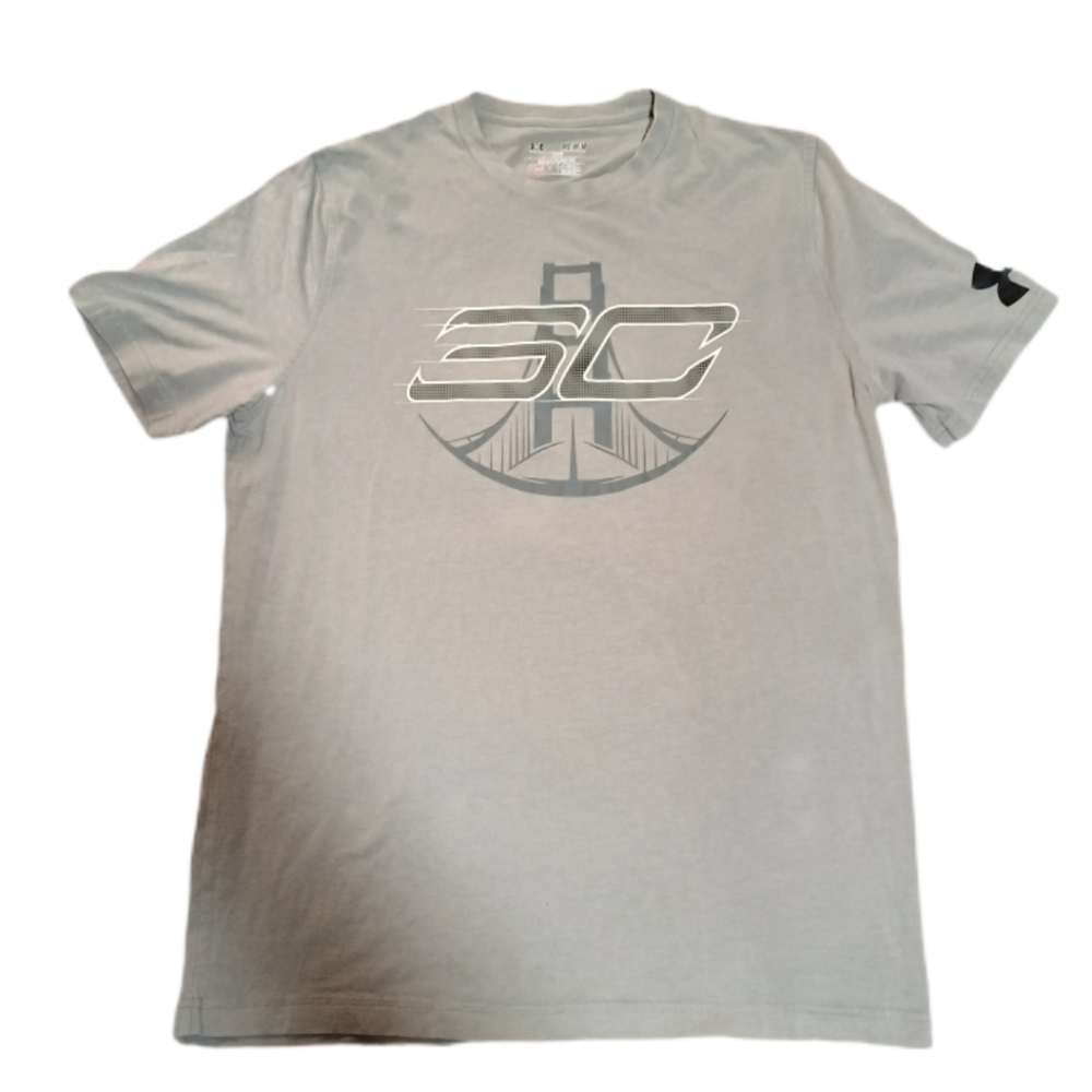 Under Armour Gray Stephen Curry Golden State Warriors Under Armour Mens Shirt